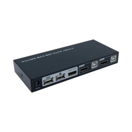 Conmutador KVM HDMI  2PC con 1 sólo teclado y ratón USB