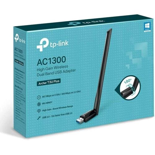 Adaptador USB - WiFi TP-Link Archer T3U Plus/ 867Mbps