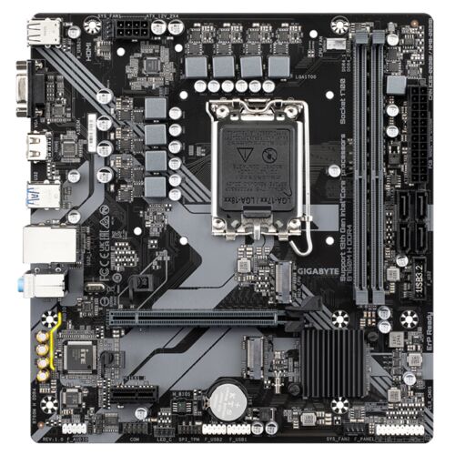 PLACA BASE GIGABYTE B760M H LGA1700 MATX 2XDDR4, VGA, HDMI