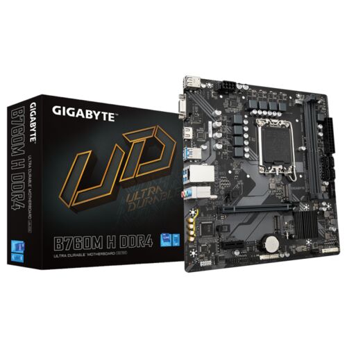 PLACA BASE GIGABYTE B760M H LGA1700 MATX 2XDDR4, VGA, HDMI