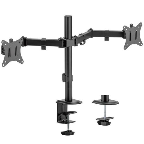 Soporte Mesa para 2 Monitores o TV Aisens DT32TSR-149/ de 17-32/ hasta 9kg