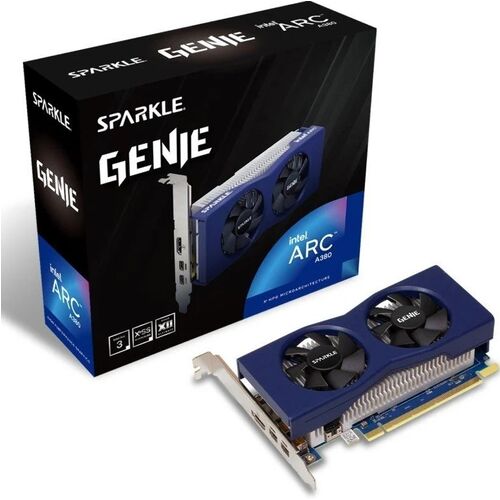 Tarjeta Gráfica Sparkle Intel Arc A380 GENIE/ 6GB GDDR6 (Compatible Perfil Bajo)