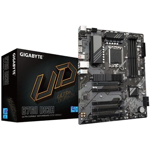 Placa Base Gigabyte B760 DS3H Socket 1700 4x DDR5, HDMI, DisplayPort, ATX