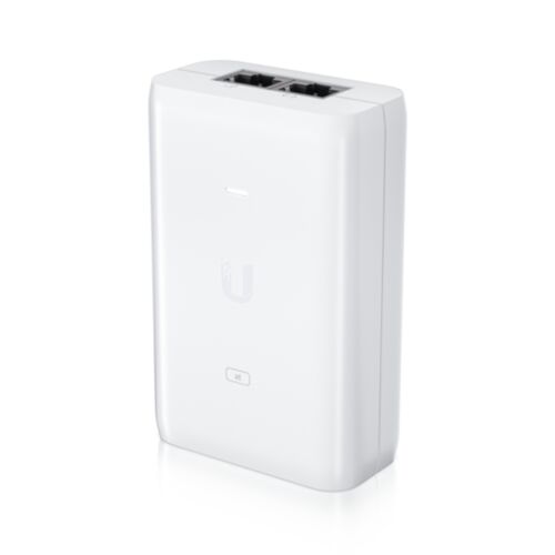 INYECTOR POE Ubiquiti U-POE-AT, Gigabit Ethernet, IEEE 802.3at, Blanco, 30 W, 48 V, 156 g