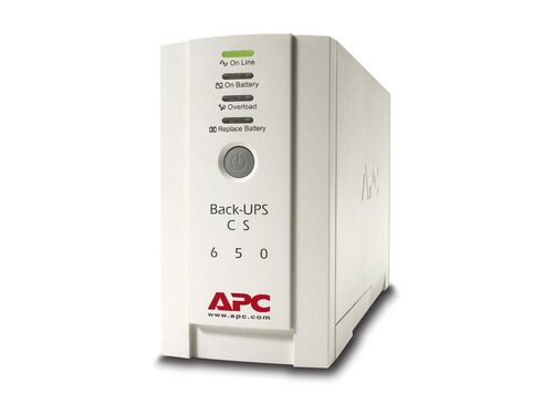 SAI APC Back-UPS CS 650 - UPS - CA 230 V - 400 vatios - 650 VA - RS-232, USB - conectores de salida: 4 - beige