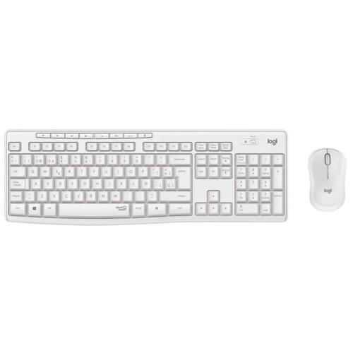 Teclado y Ratón Inalámbricos Logitech Silent Touch MK295/ Blanco