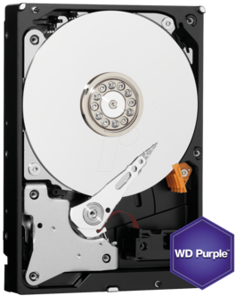 HDD 4TB WESTER DIGITAL PURPLE SATA3 64MB 5400rpm - p/n: WD40PURZ HDD 4TB WESTER DIGITAL PURPLE SATA3 64MB 5400rpm - p/n: WD40PURZ