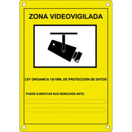 Cartel de plástico exterior serigrafiado